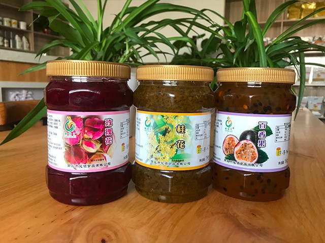 玫瑰花花茶、桂花花茶、百香果花茶
