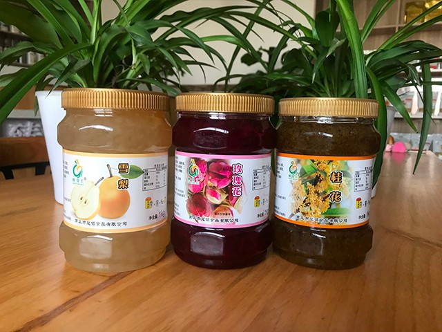 雪梨花茶、玫瑰花花茶、桂花花茶