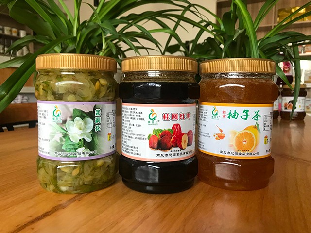 茉莉花花茶、桂圓紅棗花茶、柚子花茶